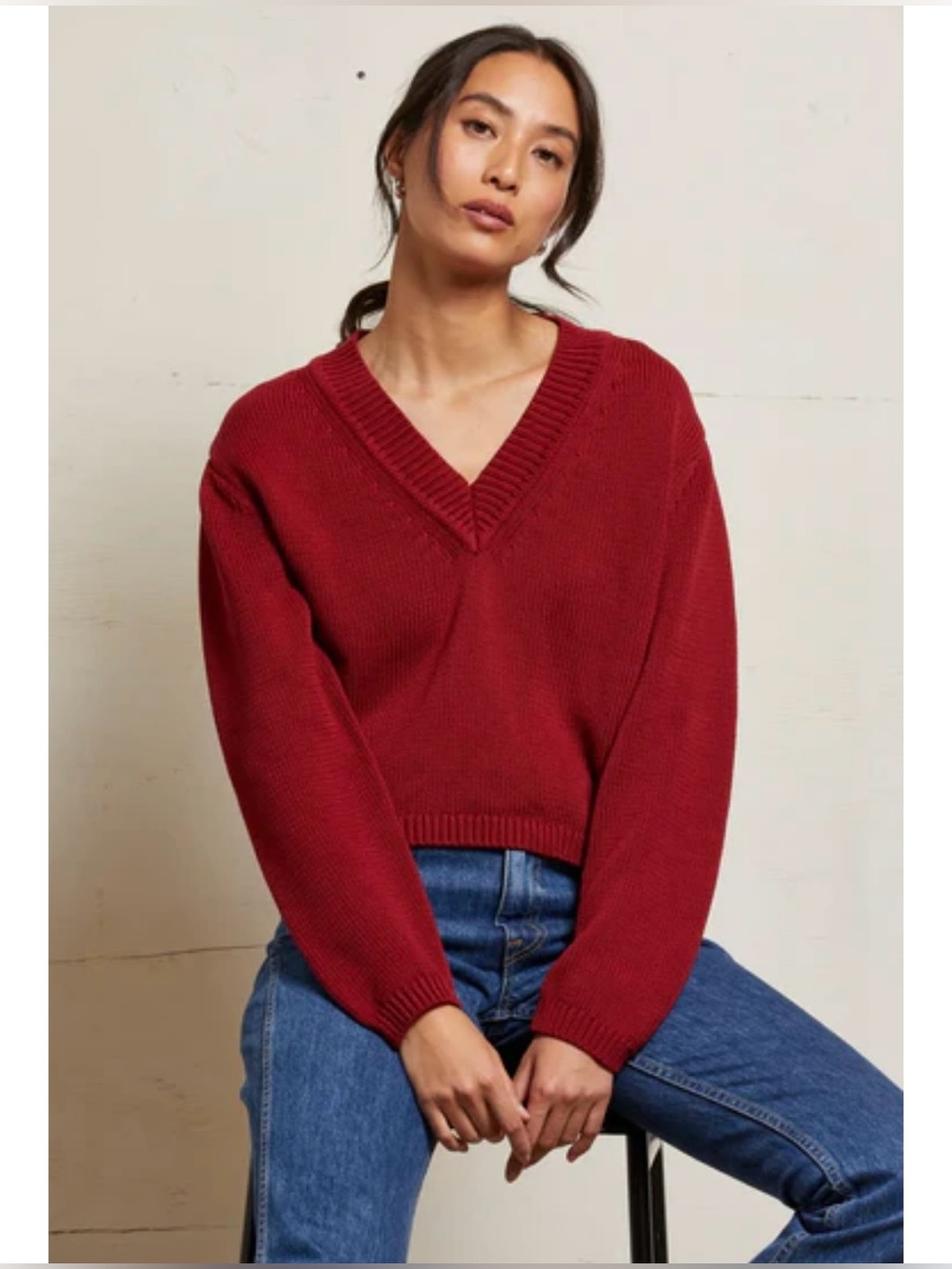 Perfect White Tee Addie cotton sweater